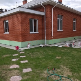 Приклейка утеплителя