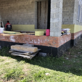 Приклейка минеральной базальтовой ваты