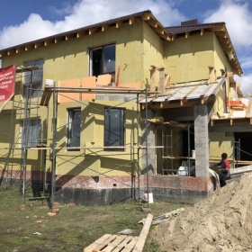Приклейка минеральной базальтовой ваты