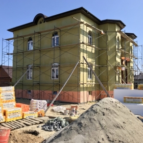 Приклейка утеплителя