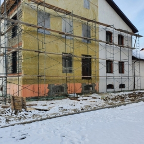 Консервация штукатурного фасада на зиму