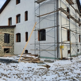 Консервация штукатурного фасада на зиму