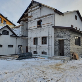 Консервация штукатурного фасада на зиму