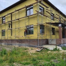 Дюбелирование фасада