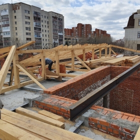Монтаж стропильной системы